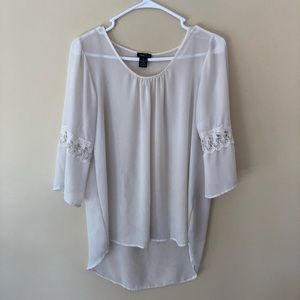 White lace blouse